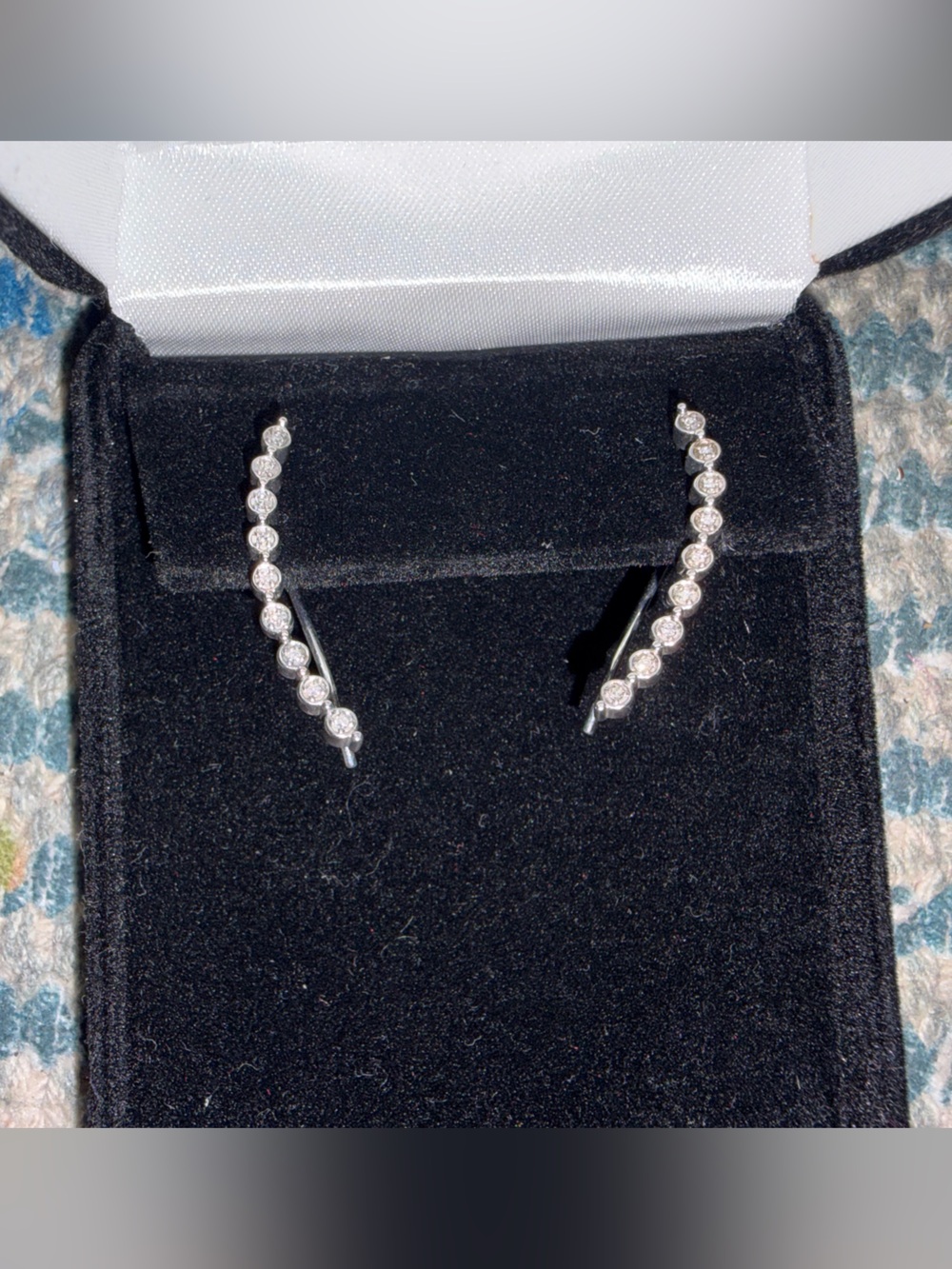 Kay Jewelers Silver Cubic Zirconia Ear Climbers